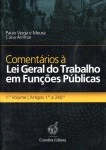 Comentarios A Lei Geral Do Trabalho Em Funcoes Publicas Vol1