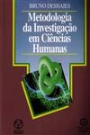 Metodologia Da Investigacao Em Ciencias Humanas