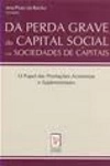 Da Perda Grave Do Capital Social Nas Sociedades De Capitais