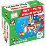 Puzzle E Livro Mapa Da Europa
