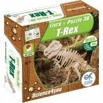 Puzzle 3d E Livro T-rex