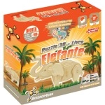 Puzzle 3d E Livro - Elefante